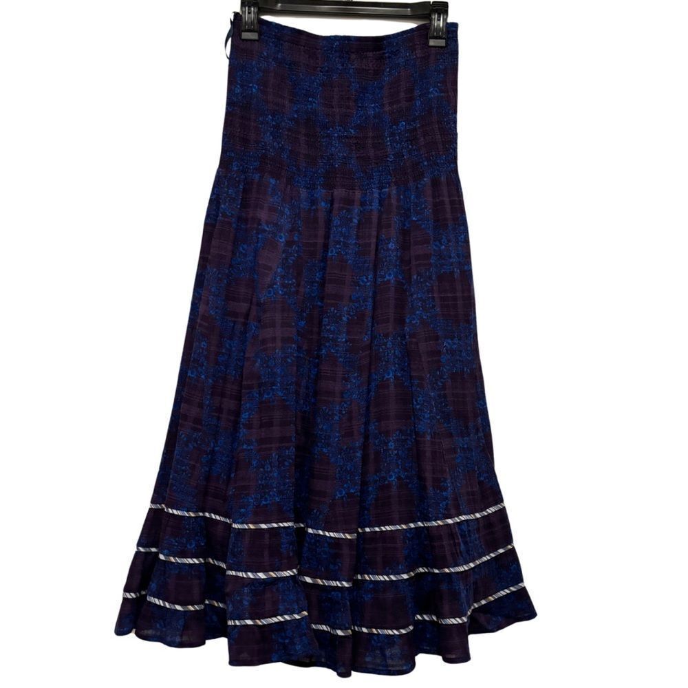 Free People Y2K Convertible Dress / Maxi Skirt Floral Smocked